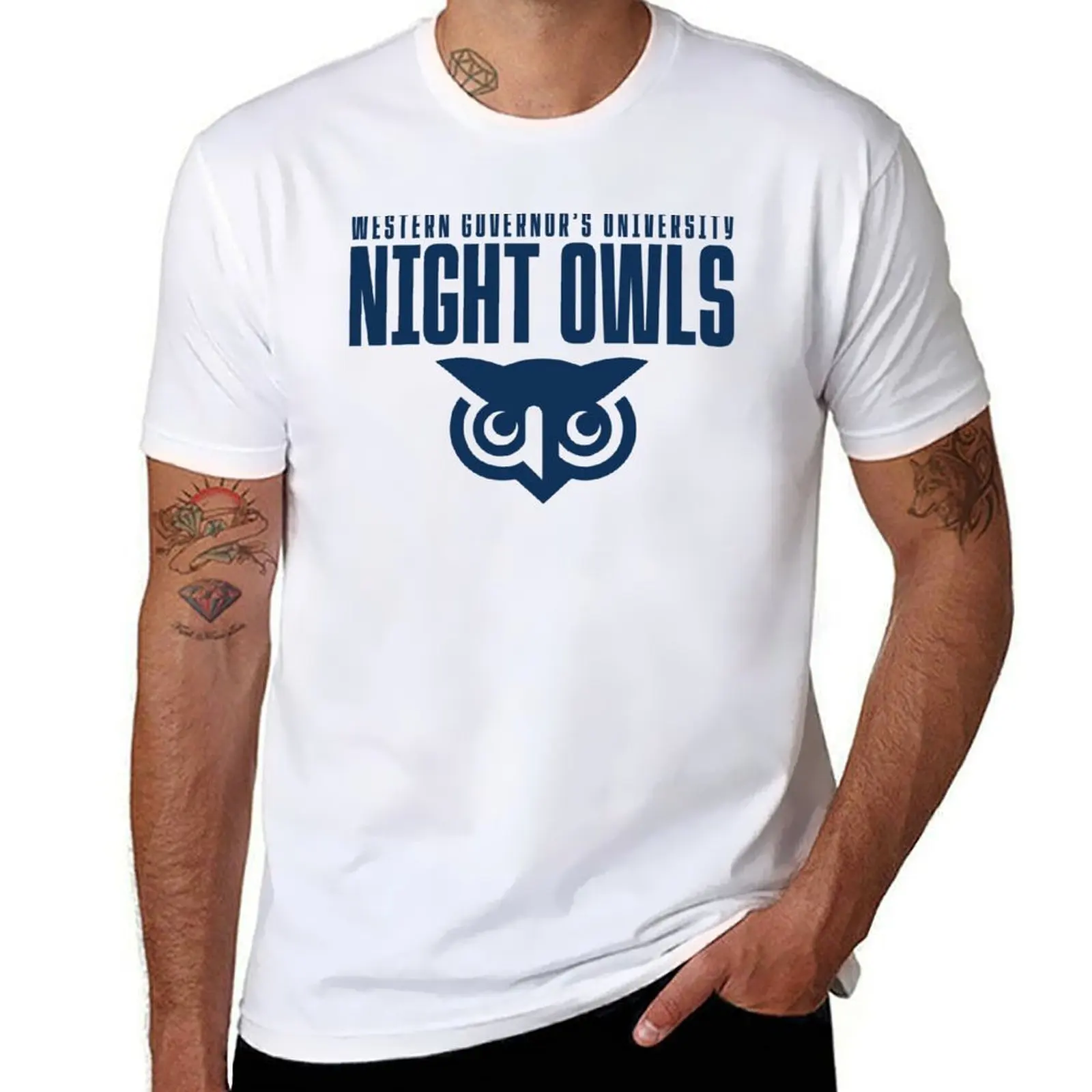 

WGU - Western Governors University Night Owls - Blue T-Shirt Casual Basic Street Style T-Shirt