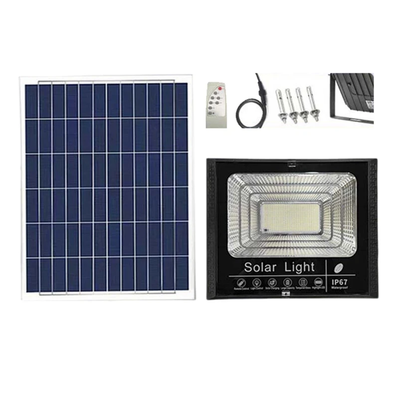 Солнечный прожектор Solarflood Controllight 114LED 65 Вт наружное водонепроницаемое уличное освещение с регулируемым углом дистанционного управления