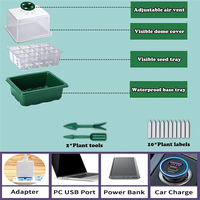 N10R-Seed Starter Tray With Grow Light,5 Pack Seed Starter Kit,Increase Germination Rate&Adjustable Humidity Seed Starter