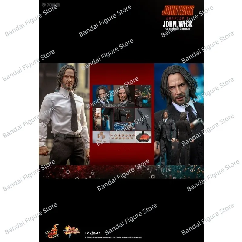 

HOTTOYS HT MMS729 1/6 John Wick Suit Movable Action Figure Keanu Reeves Movie Role Delicate 12" Full Set Figurine Model Gift