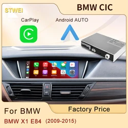 STWEI Wireless Apple CarPlay Android Auto Module For BMW CIC X1 E84 2009-2015 Car Play Module Box Mirror Link Front Rear Camera