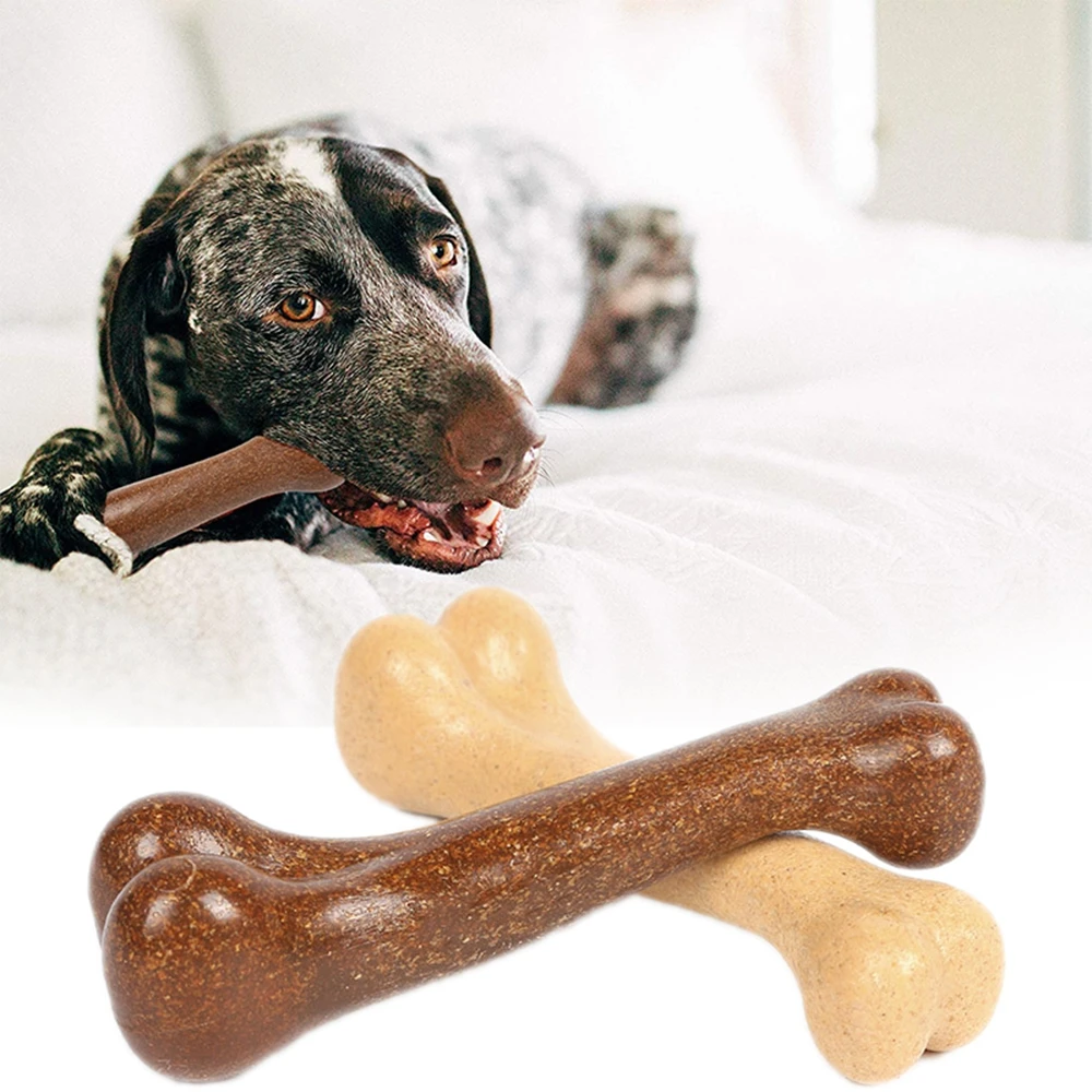 Dog Chew Toy Dog Bone Puppy Teeth Cleaning Tools Bacon Beef Flavor Large Dogs Traiining Toys Pet Supplies