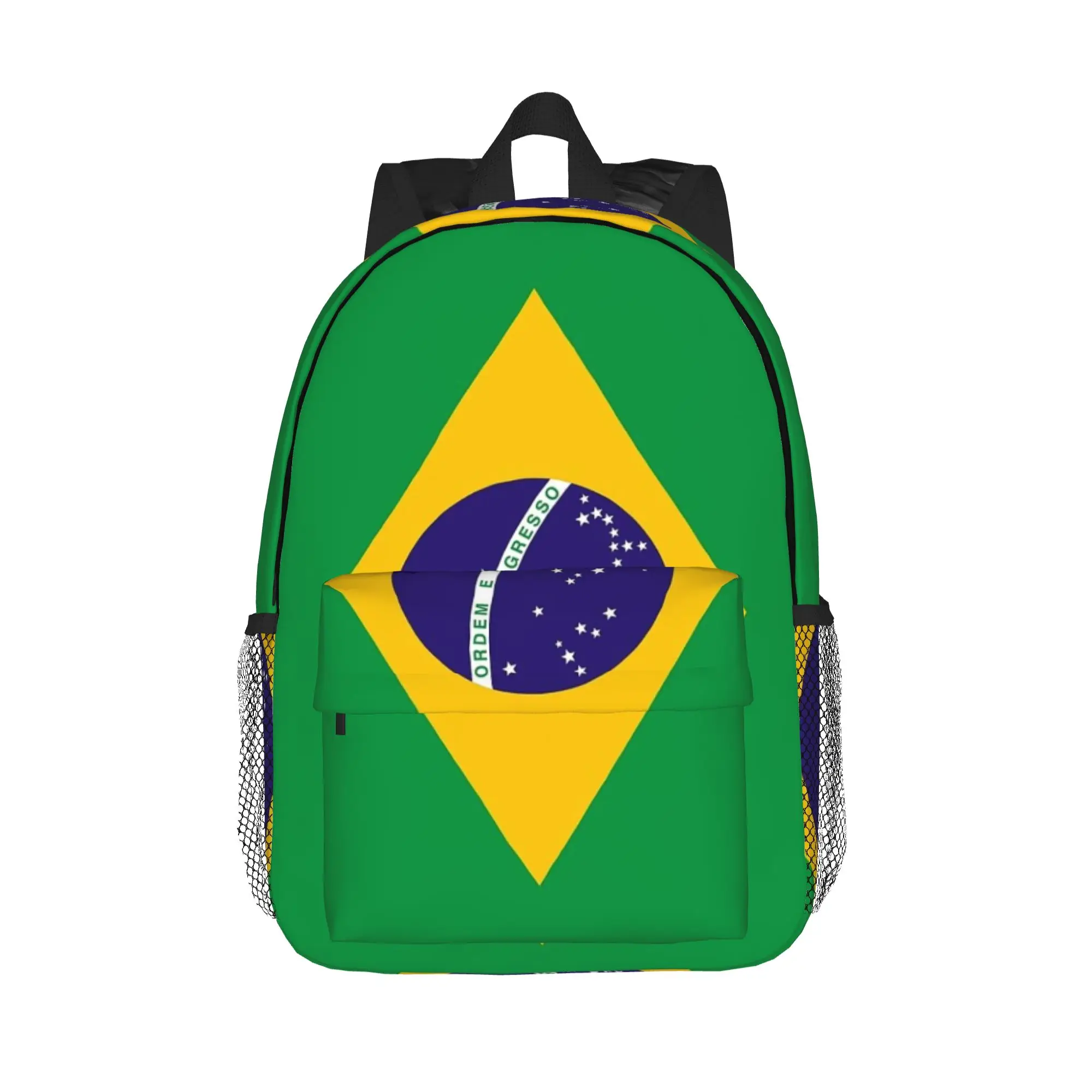 Brazil National Flag Backpack Hot Sale Daypack Large Capacity Boys Girls BookBag Shoulder Bags for Men Women School Bag
