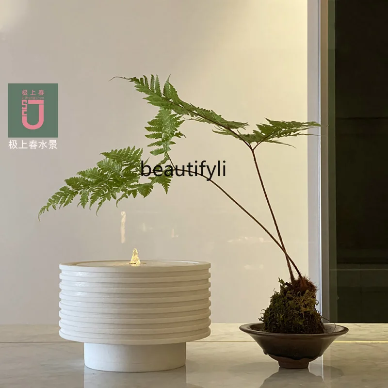 

Flowing water ornament office desktop simple decoration gathering wealth living room entrance home water feature