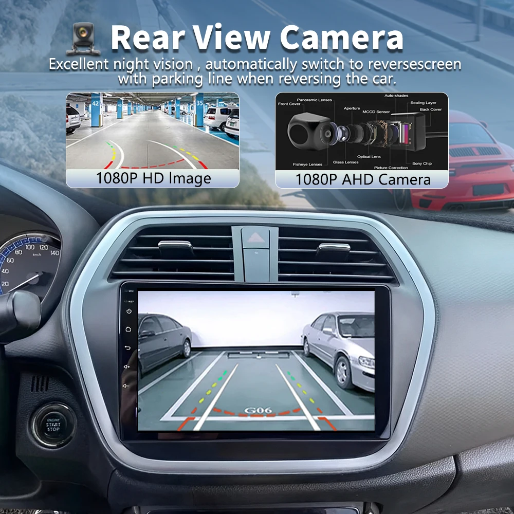 Android 16 Car Radio For Suzuki SX4 S-Cross 2014 2015 2016 2017 Multimedia Player Stereo GPS WIFI+4G wireless Carplay Auto video