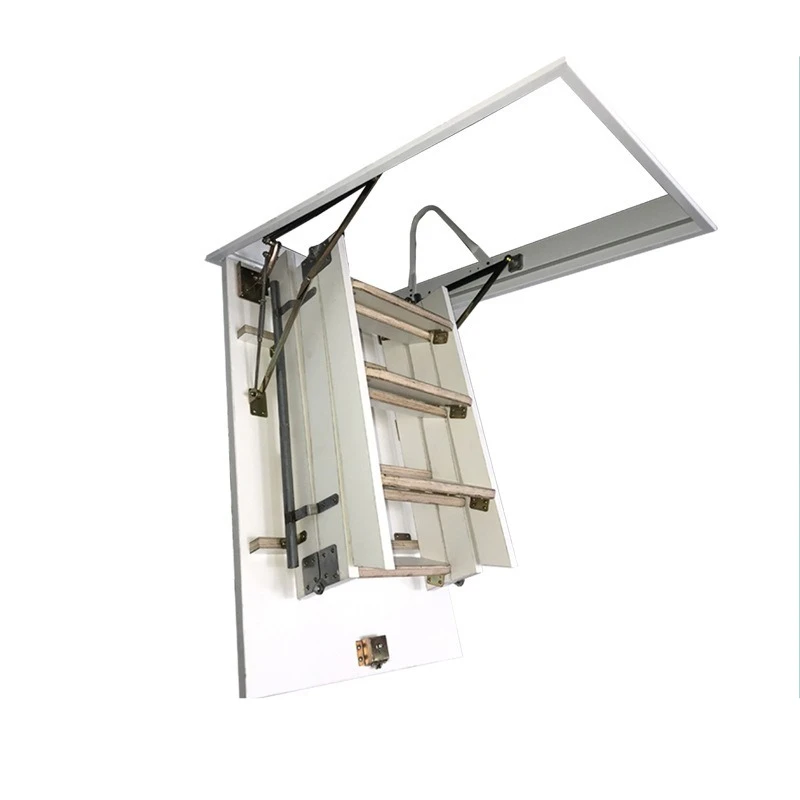 

Wooden attic stairs, household indoor stretching ladders, villa compartment folding lifts
