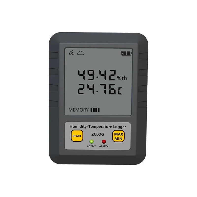 High Precision LCD Display Real Time Temperature And Humidity Data Logger