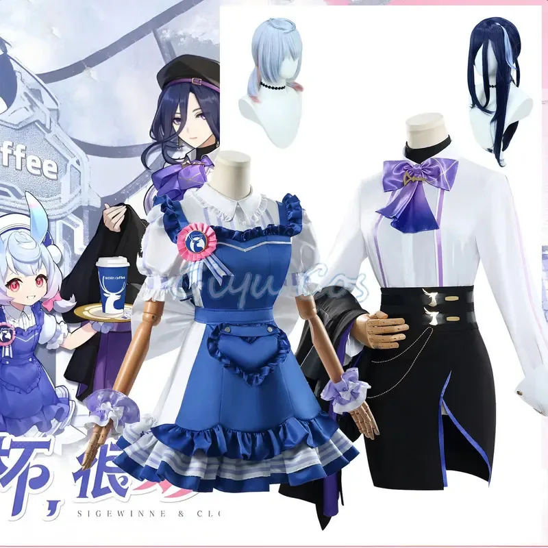 

Genshin Impact Sigewinne Clorinde Cosplay Costume Carnival Anime Halloween Costumes Masquerade Women Game Uniform