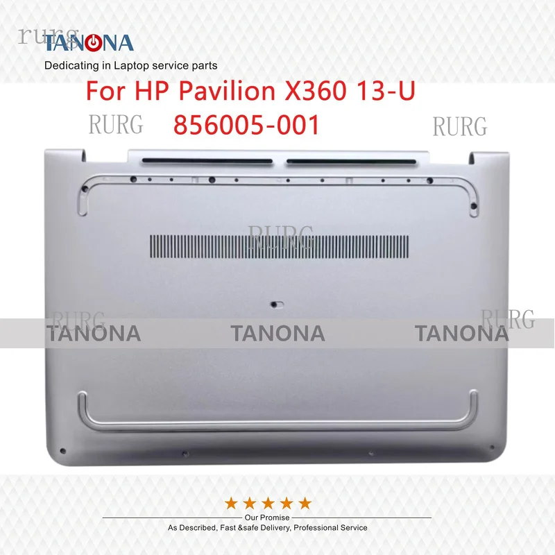 R+ New 856005-001, suitable for HP Pavilion X360 13-U, lower case, bottom cover, D shell, silver color