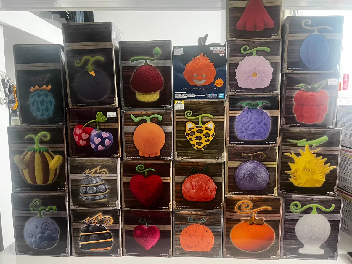 One pieceedevil fruta anime figura de ação nika goma-goma figuras de frutas luffy borracha fruta chama-chama amaldiçoado ornamentos modelo brinquedos