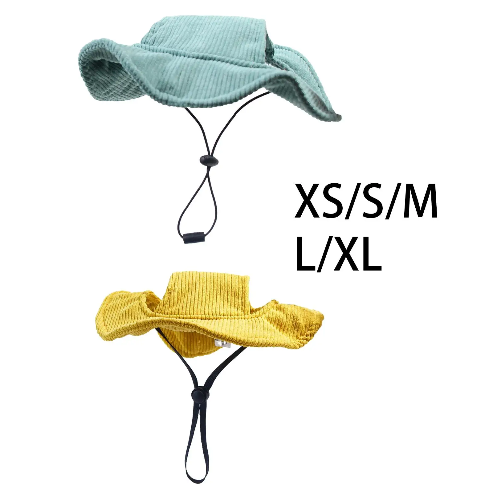 Outdoor Hat Corduroy Sun Protection Sun Visor Cap Adjustable Drawstring Dog Hat Pet Hat for Summer Riding Hiking Sports Outdoor