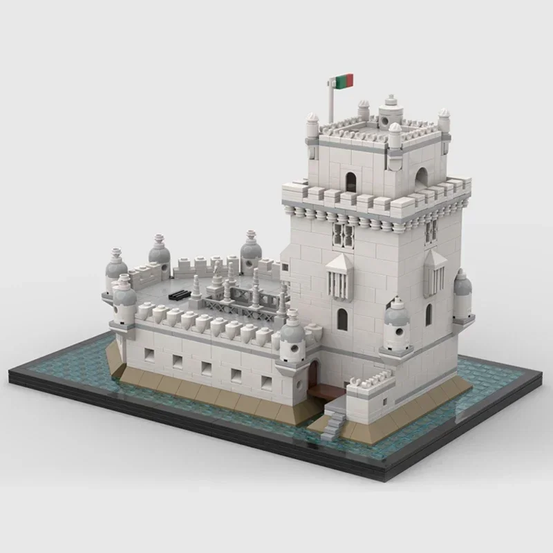 Modelo de Castillo Medieval Moc, bloques de construcción, Torre de San Vincent, tecnología Modular, regalos de Navidad, juegos de bricolaje, montaje