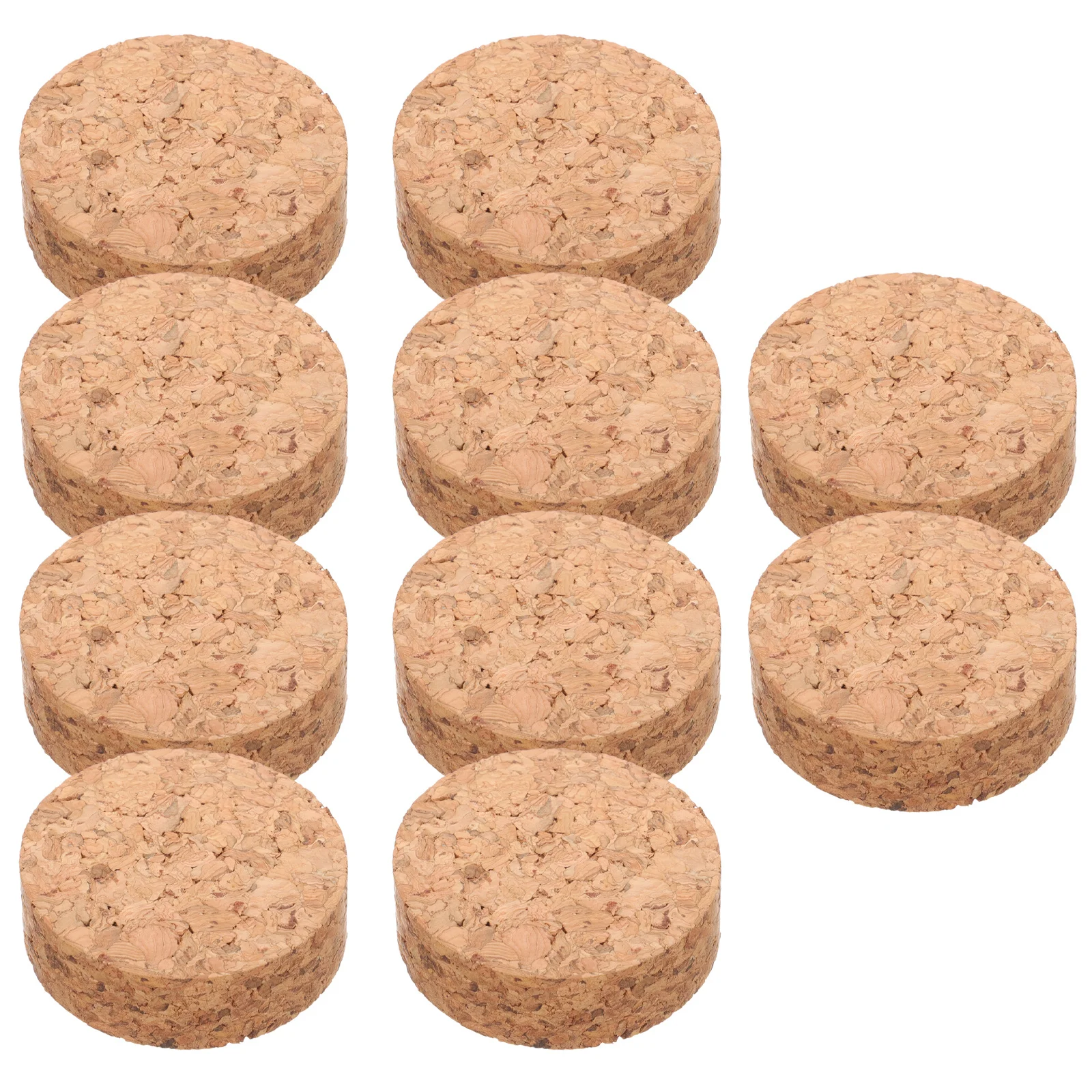 

10Pcs Cork Plant Coasters Multi-Functional Round Pot Mats DIY Colorable Decorative Pads for Kitchen Garden Conference Room