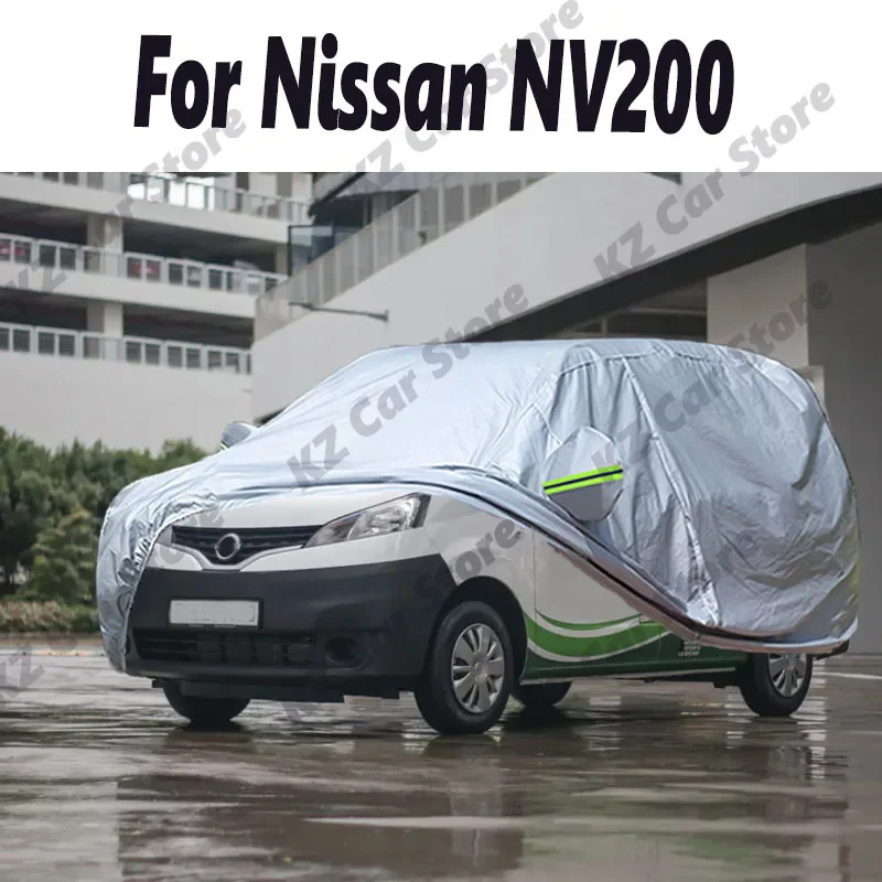 Full Car Cover For Nissan NV200 Outdoor MPV Sun Shade Anti-UV Snow Rain Ice Resistant Cover Waterproof