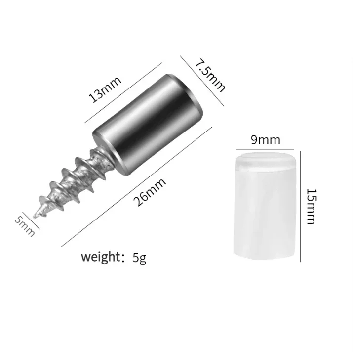 10-100PCS Self Tapping Screw Layer Plate Holder Wardrobe Septum Brackets Fixed Screw Shelf Support Pegs with Non-Slip Sleeve