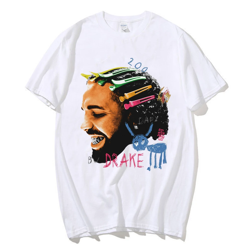 Vintage Rapper Drake for All The Dogs T Shirt Men's Women Fashion Hip Hop T-Shirt Tops Streetwear image 5