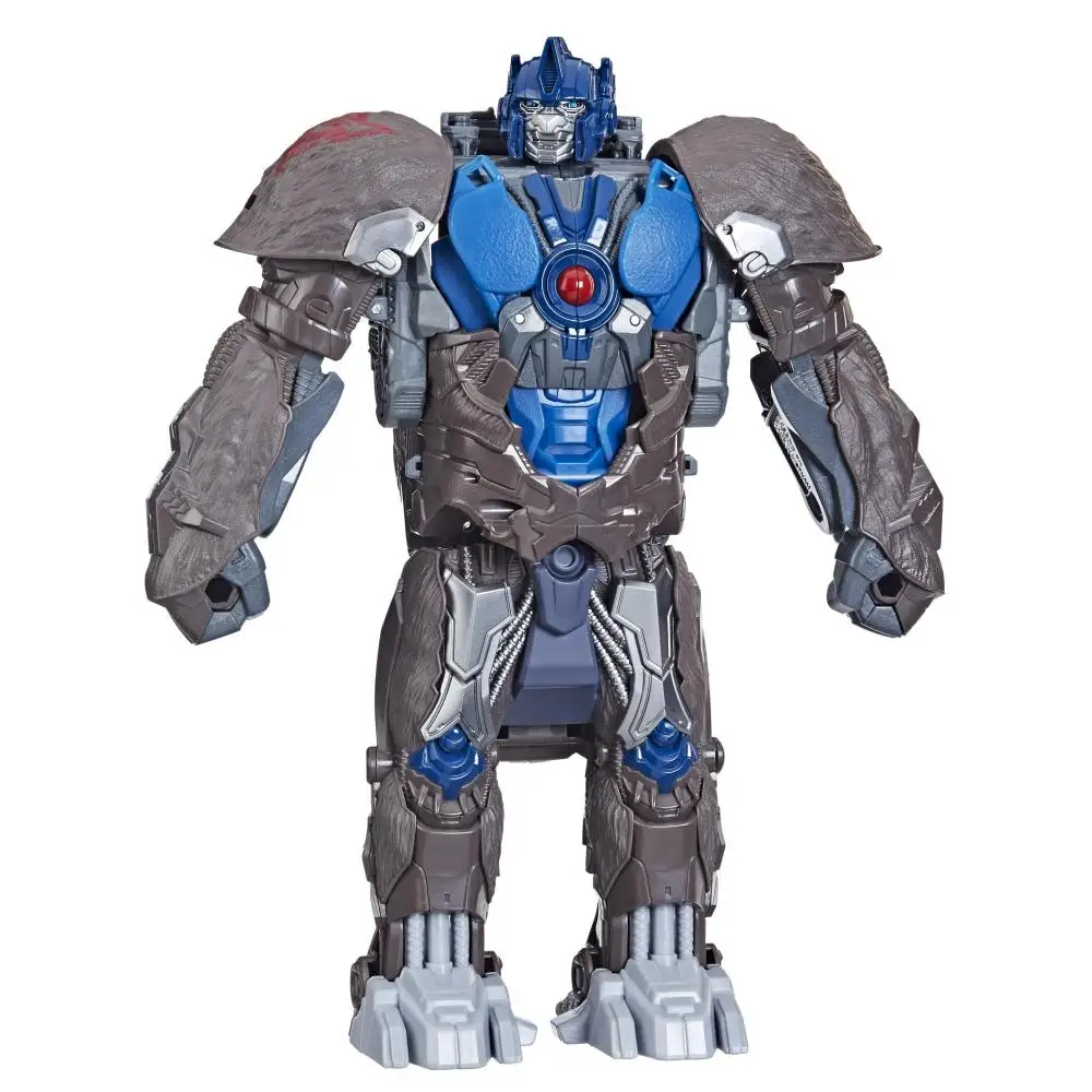 Transformers Toy Rise of The Beasts Movie Smash Changer Optimus Primal Converting Action Figure 9-Inch Collectible Model Toy