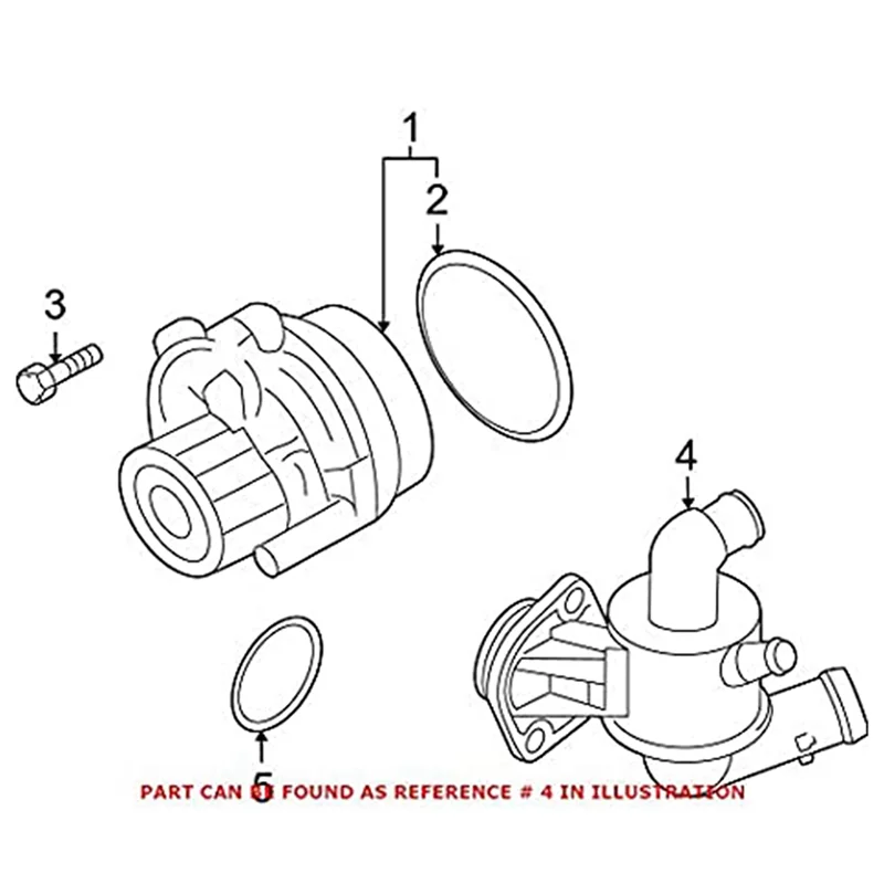 

Classic-Thermostat Housing Cooling System Outlet Pipe Housing Thermostat Assembly 03L121111AC For Skoda A3/S3 Passat CC Rep