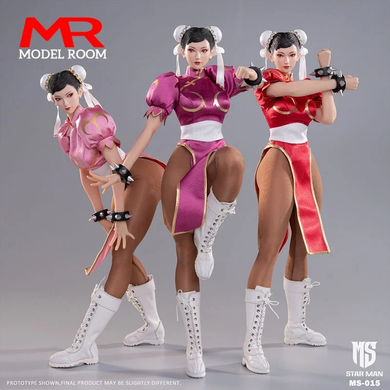 

2025 Q4 STAR MAN MS-015 1/6 Female fighter Action Figure 12'' Movable Eye Soldier Figurine Model Full Set Collectible Toy