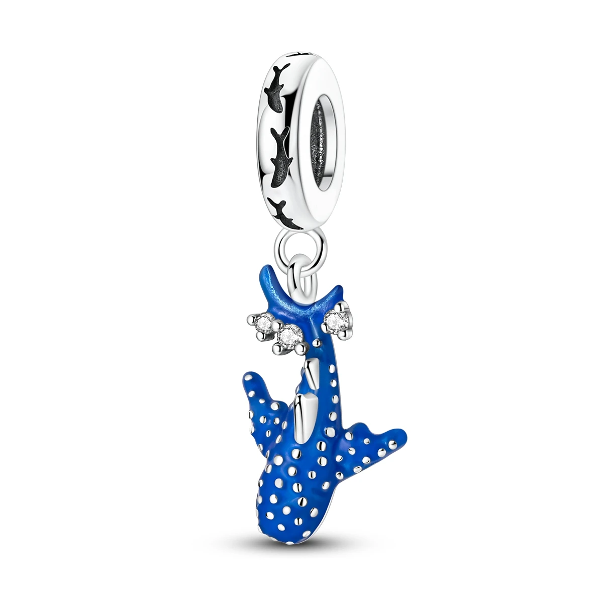 925er Sterlingsilber-Anhänger Sommer-Schildkröte Walhai Seepferdchen Delfin Seestern Anhängerperle passend für Armband DIY für Damen Schmuck