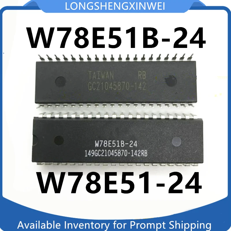 1PCS W78E51-24 W78E51B-24 New Direct Insertion DIP-40 Memory Chip Spot