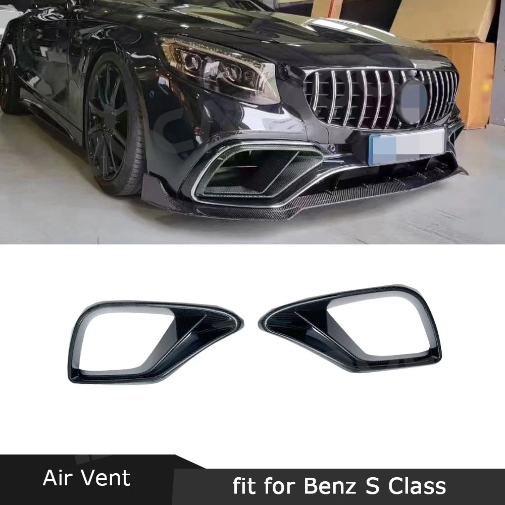

Front Bumper Air Vent Frame Trims Cover for Benz S Class W217 C217 S63 S65 AMG Coupe 2014-2019 Car Style Body Kits Accessories