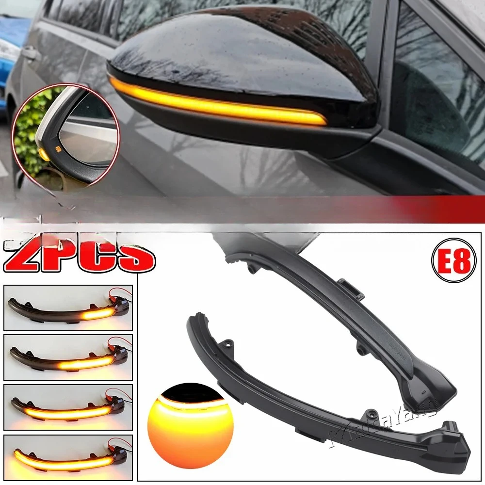 

Golf 7 Jetta MK7 19 VII MK7 Golf 7.5 GTI R Touran LED Dynamic Turn Signal Blinker Side Mirror Indicator Light