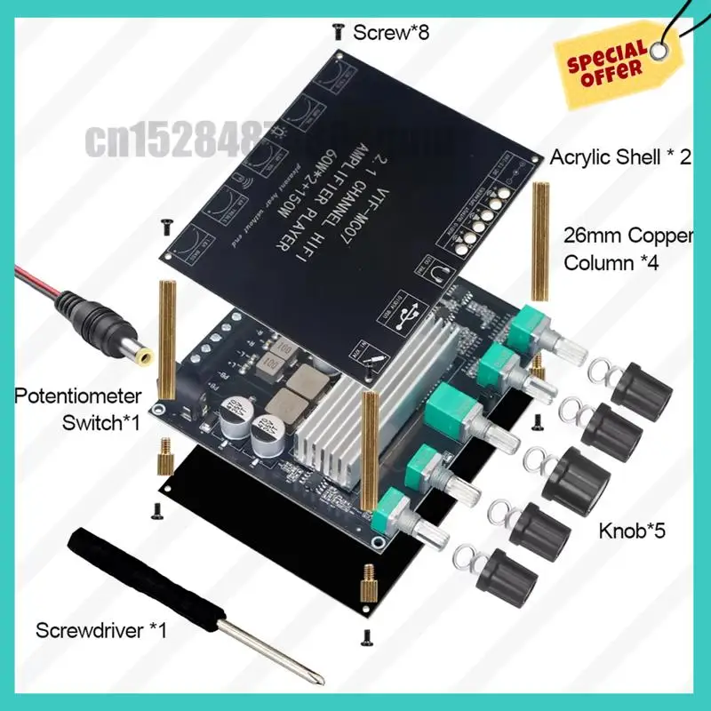 -ABJZ TPA3116 Modulo amplificatore stereo 12V-26V Modulo amplificatore stereo digitale ad alta potenza 2X 60W+150W