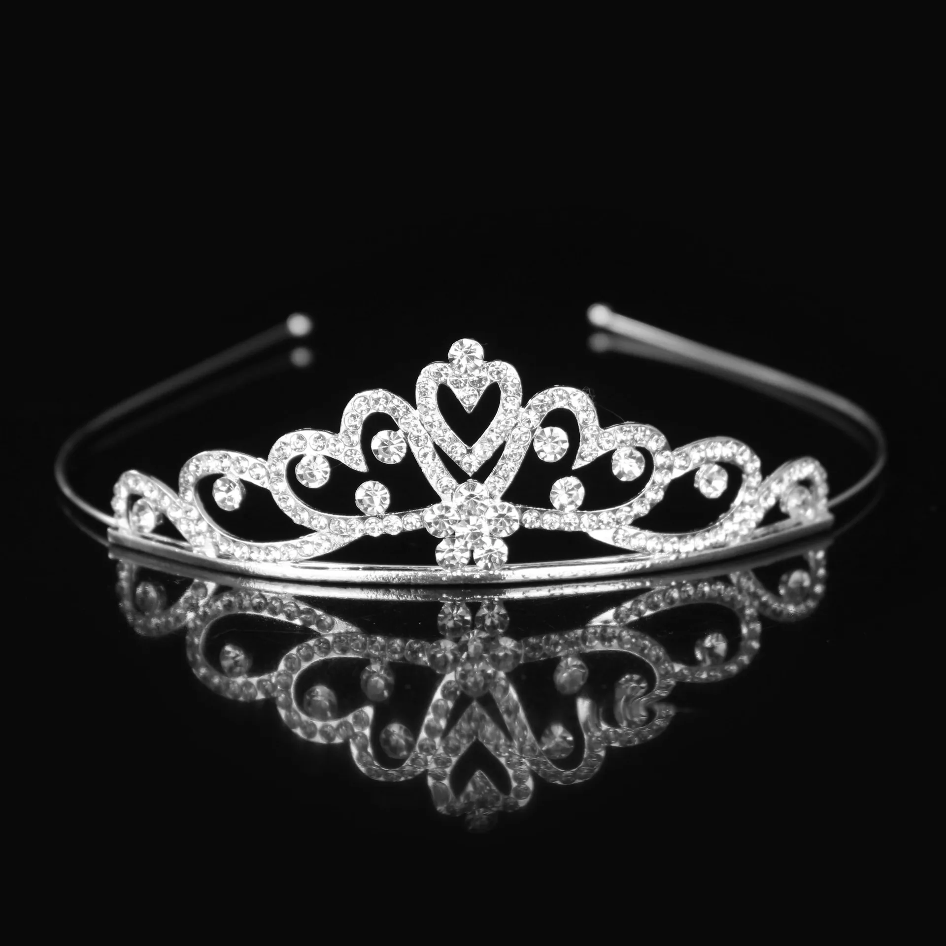 Meisjes Haarband Kristallen Tiara Hoofdband Kind Meisje Bruids Prinses Kroon Partij Sieraden Prinses Prom Kroon Hoofddeksels