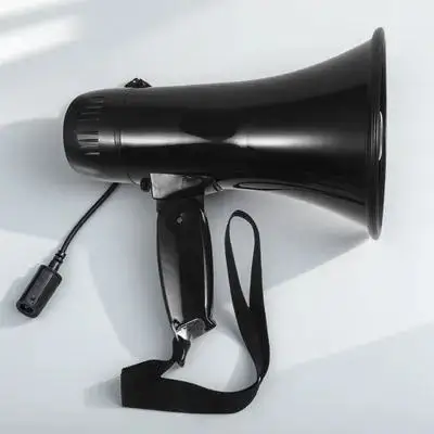 Powerful Handheld Megaphone Portable Bullhorn with Playback Function Clear Sound Low Power Consumption for Sports Parties