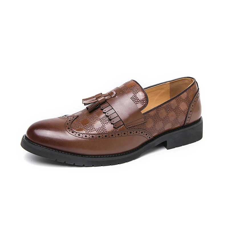 Italian Brand Men\'s Wedding Pointed Shoes Soft Soled Anti Slip Men\'s Loafers Leather Casual Shoes Fashionable Blue Free Delivery