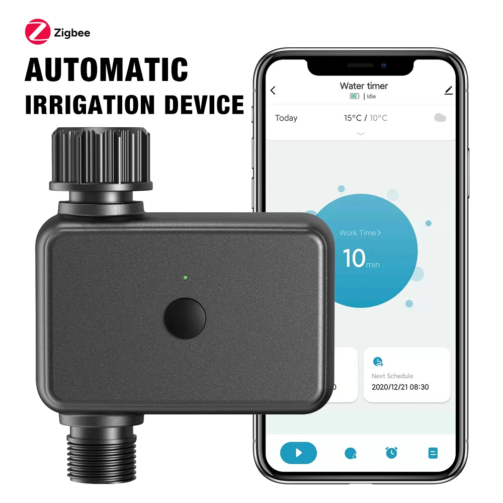 zigbee-tuyaスマートガーデン散水タイマー-wifi自動点滴灌漑コントローラー-水道バルブ-ガーデン自動散水システム