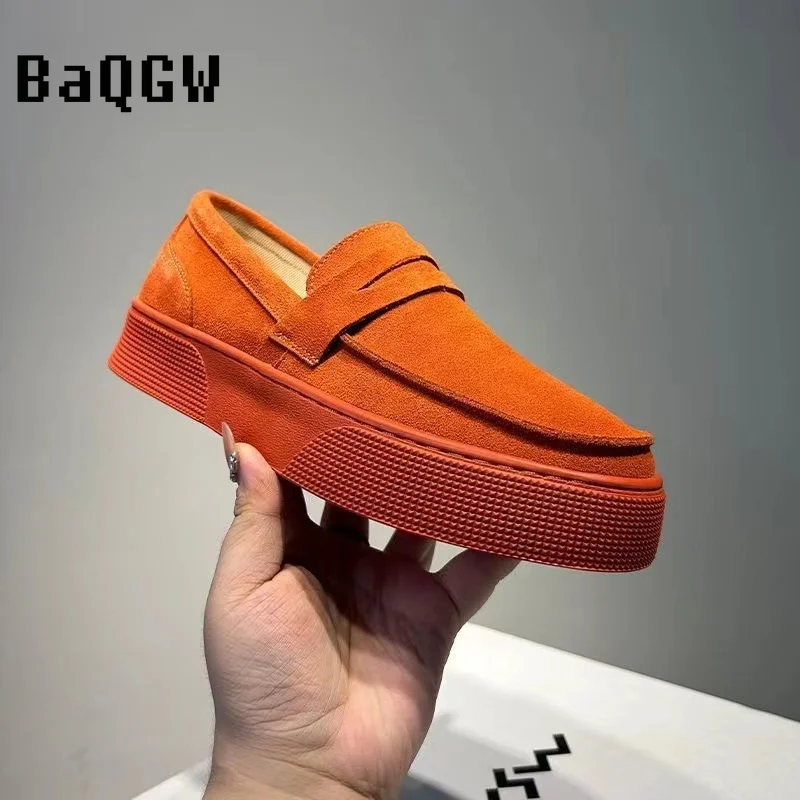 

Designer Solid Slip on Man Sneakers 2024 New Casual Comfortable Sneakers Platform Men's Running Shoes Lazy Loafers Men Shoes