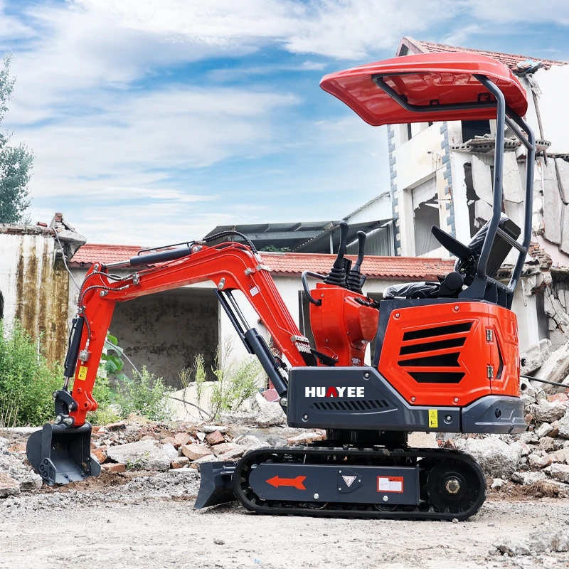 Mini Excavadora hidráulica multifuncional, máquina pequeña de 1200kg, personalizada, 1,2 toneladas, venta al por mayor