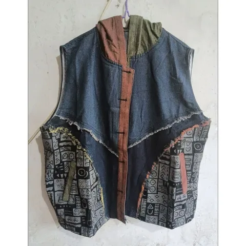Женский джинсовый жилет LUO. TAO. FUSH  5XL