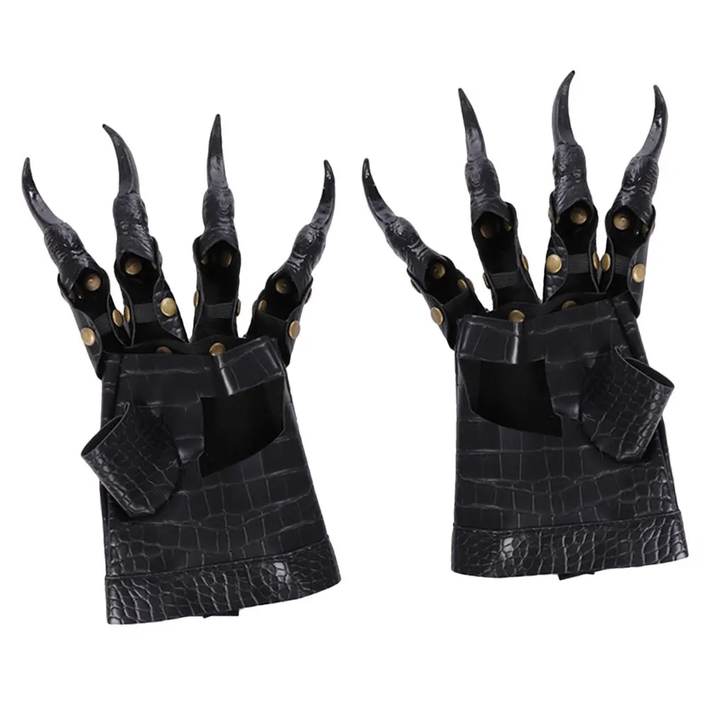 Guantes de garra de dragón, pelotas de mascarada duraderas negras, festivales de música, espectáculos de baile, accesorios de carnaval, guantes de Halloween aterradores, garra