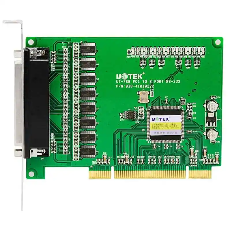 

PCI To 8-port RS-232 High-speed Serial Card 9-pin COM Serial Expansion Card Industrial Grade UT-768