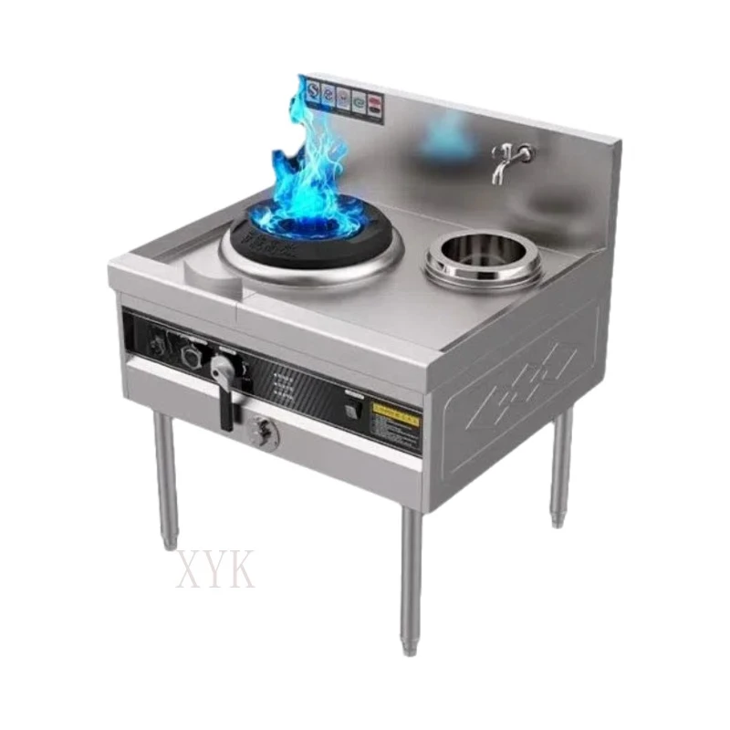 Powerful Stove Commercial Silent Stove Double Burner LPG Natural Gas Restaurant Energy Saving Gas Stainless Steel