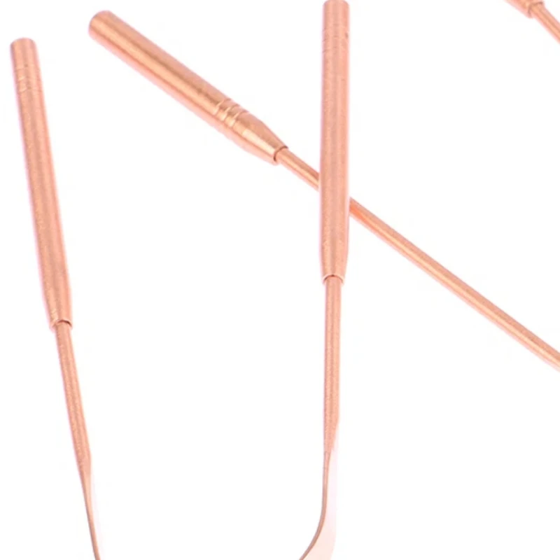 Copper Tongue Scraper Cleaner Dental Oral Care Hygiene Tool For Men Women