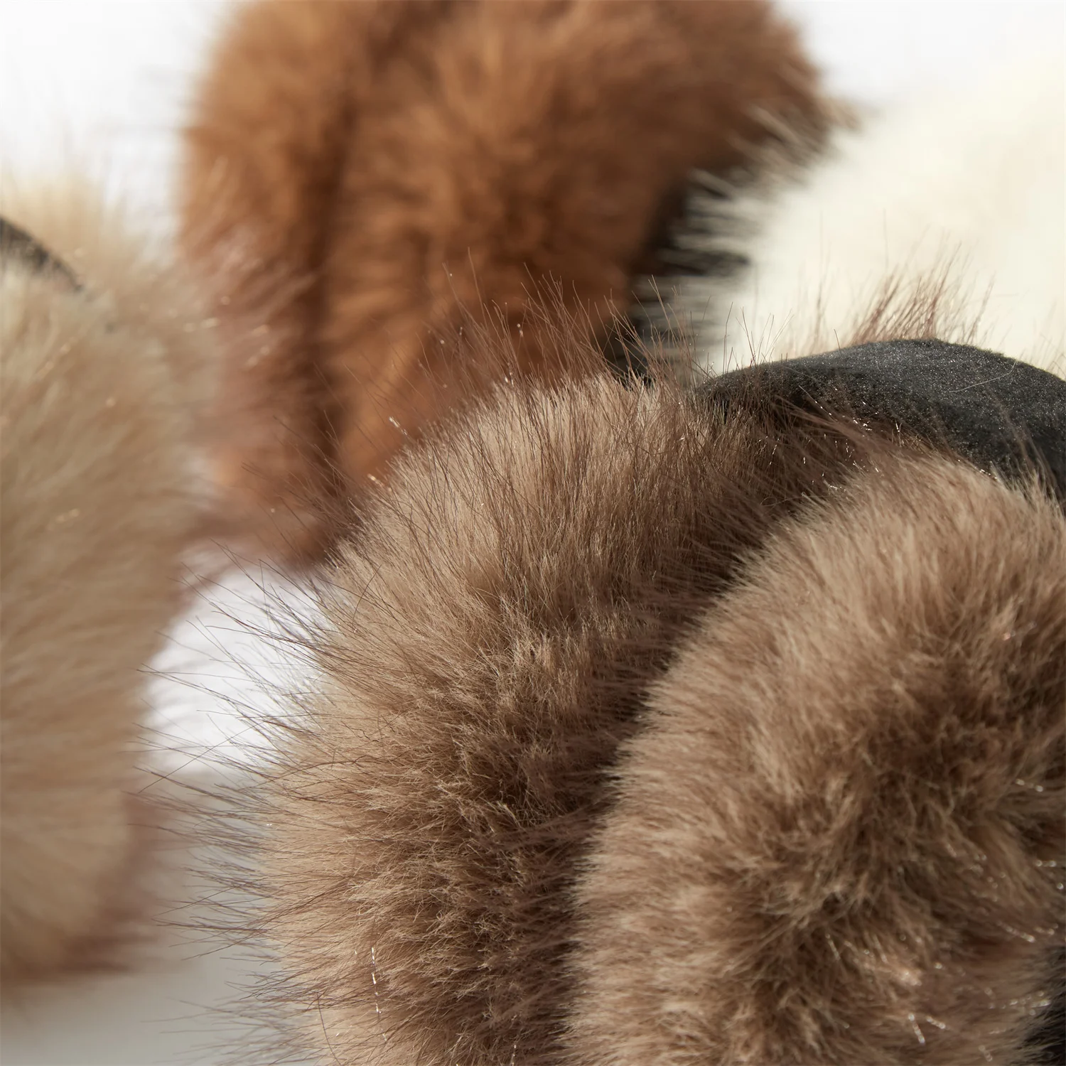 جديد فاخر شتاء دافئ غطاء للأذنين الرجعية الأحمر البني فو الثعلب الفراء غطاء للأذن امرأة رجل حفلة عشاء في الهواء الطلق يندبروف اكسسوارات #6