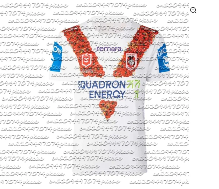 Camisa de Verão 2026 Nova St. George Illawarra Dragons NRL - Camiseta Y2K para Família, Ideal para Uso Diário e Treino