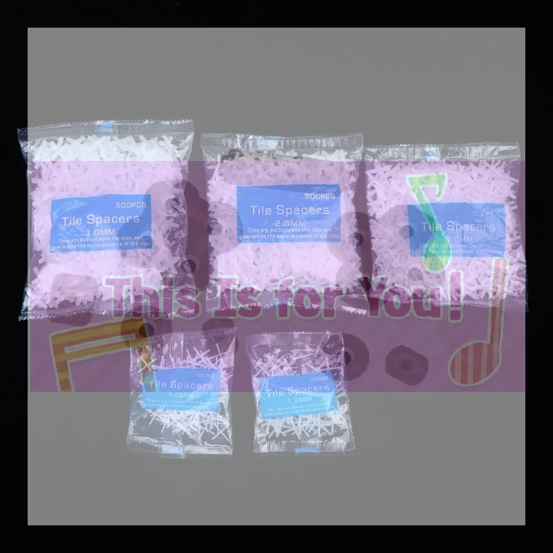 【MA】1Bag 1/1.5/2/2.5/3mm Tile Spacer Cross Tile Leveling Clips Floor Wall Laying Construction Tool Positioning  Cross Clips