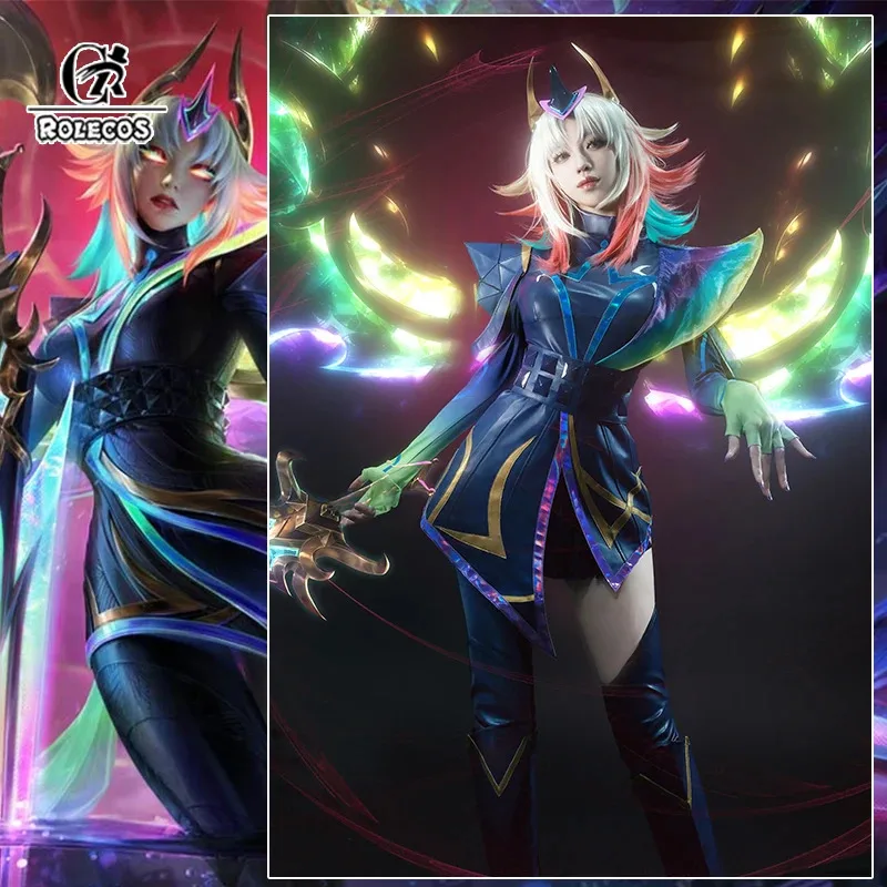 

ROLECOS Game LOL Prestige Empyrean Kayle Косплей Костюм Игра LOL Angel Kayle Косплей Наряд Хэллоуин Женский Костюм Новая Кожа