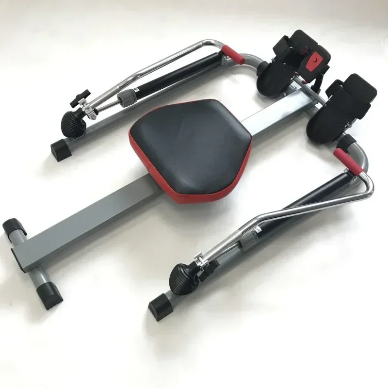 Máquina de remo doméstica mejorada, máquina de remo hidráulica de resistencia de 12 velocidades, entrenamiento de ejercicio Abdominal completo