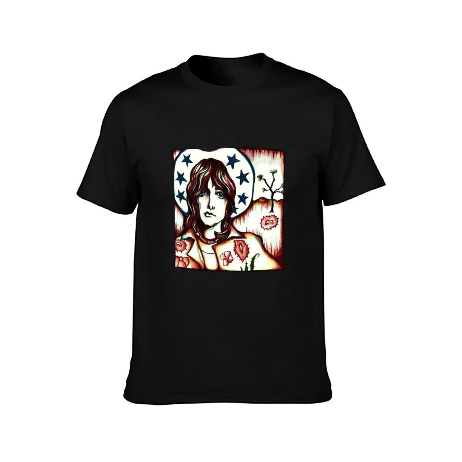 Gram Parsons Joshua Tree T-Shirt Plus Size Summer Casual T-Shirt