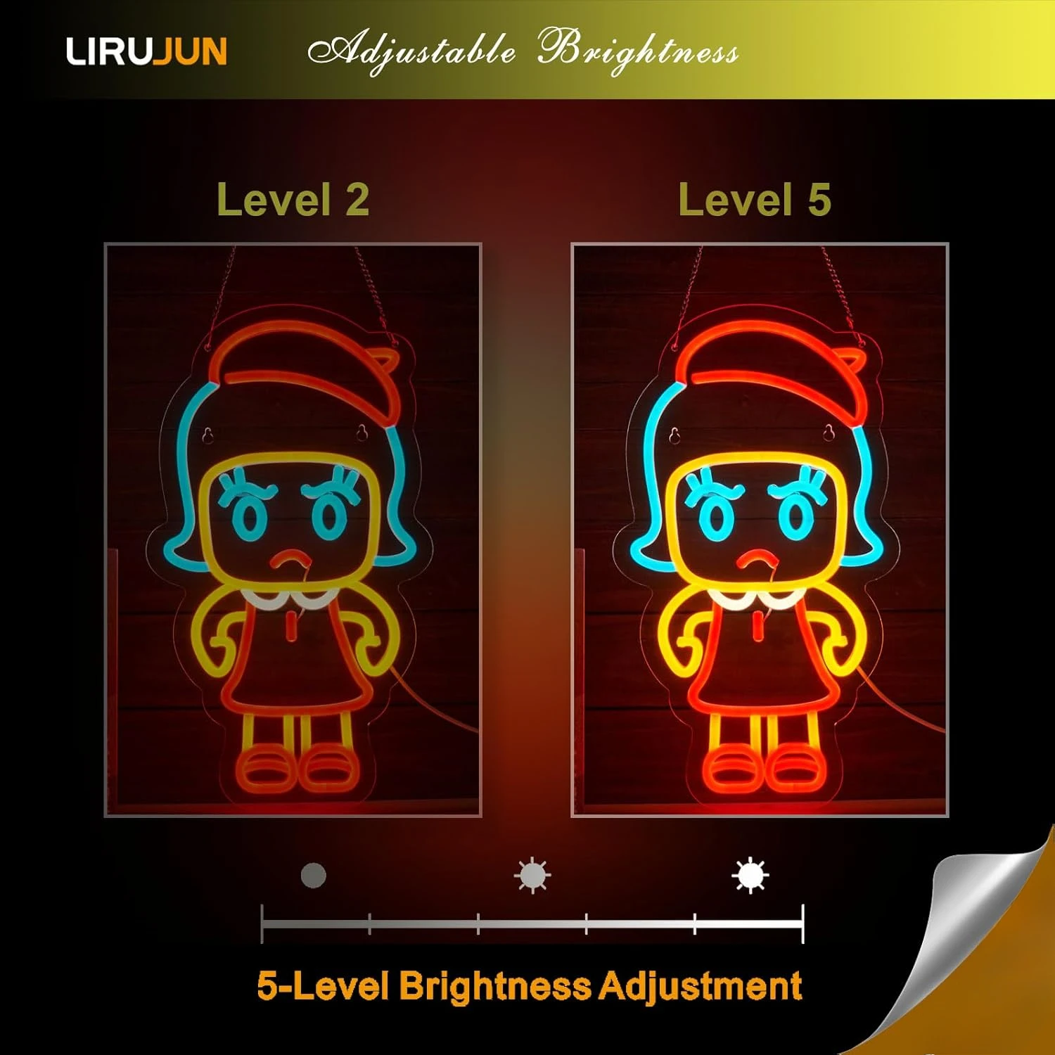 أنيمي تسجيل عكس الضوء USB Led ضوء النيون لغرفة نوم بار غرفة المعيشة سينما نادي جدار ديكور هدية لعيد الميلاد هدية الكريسماس #5