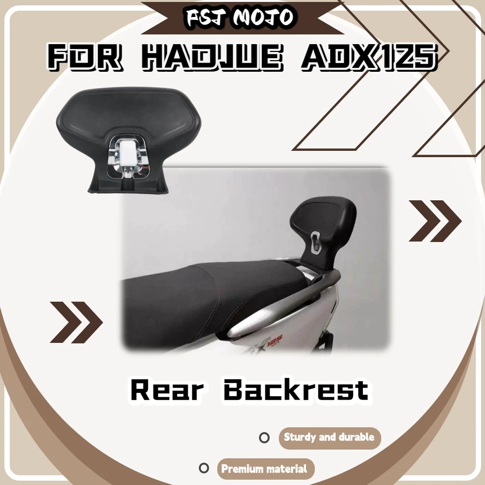 For Haojue ADX125 Oversized Cushioned Backrest Hassle-Free Screw Assembly No Cutting Required For Comfortable Double Riding
