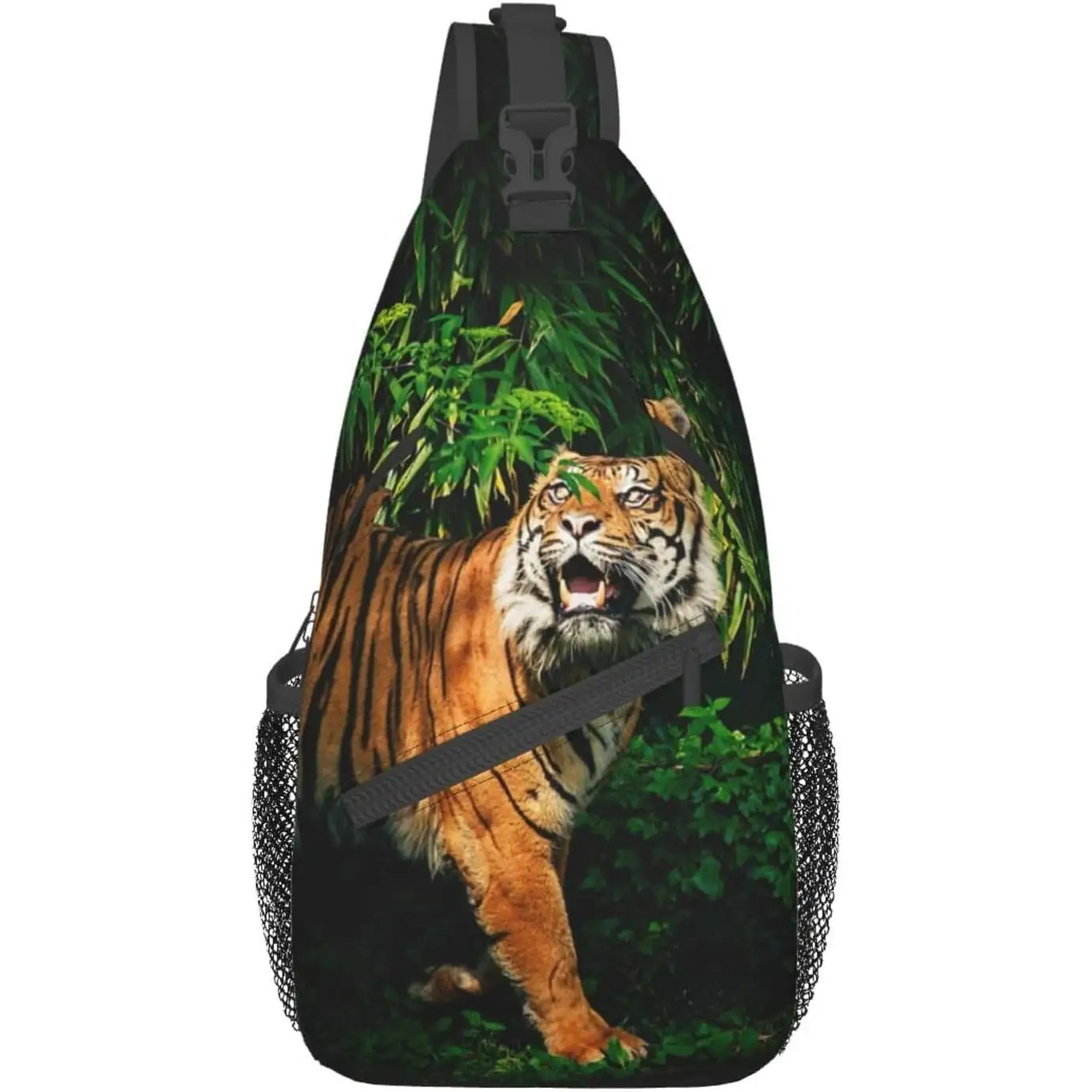 

Крутая сумка-слинг с тигром, модный рюкзак через плечо, сумка на плечо, нагрудная сумка для мужчин и женщин, уличный туризм, путешествия, многоразовый, многоцелевой