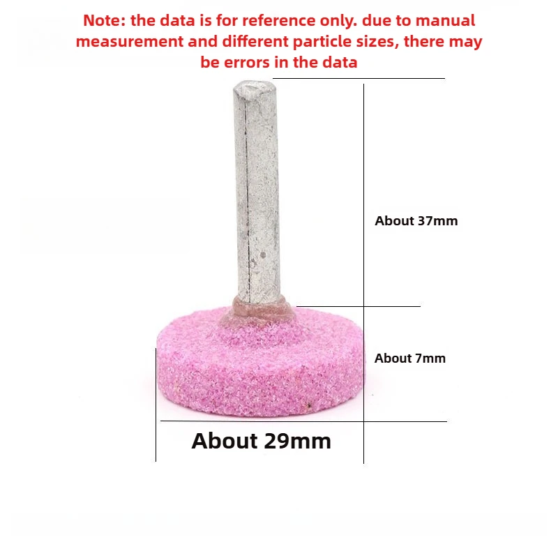 اسطوانة حمراء/رصاصة/T-نوع 6x16-40 مللي متر كروم كولندوم متجمد رئيس رأس مطحنة كهربائية السيراميك المعادن رأس مطحنة