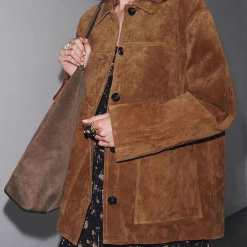 

2025 New Women Jacket Thickened Zipper Warm Autumn Coat Female Turn-Down Collar Outwear Woman Outcoat Tops